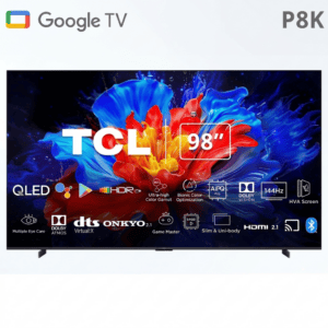 TCL TV 4K QLED SMART GOOGLE TV 98 INCH BLACK 98P8K TCL - 60094