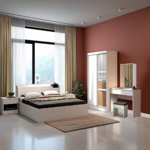 MLY - QUEEN BEDROOM SET WITH SLIDING WARDROBE