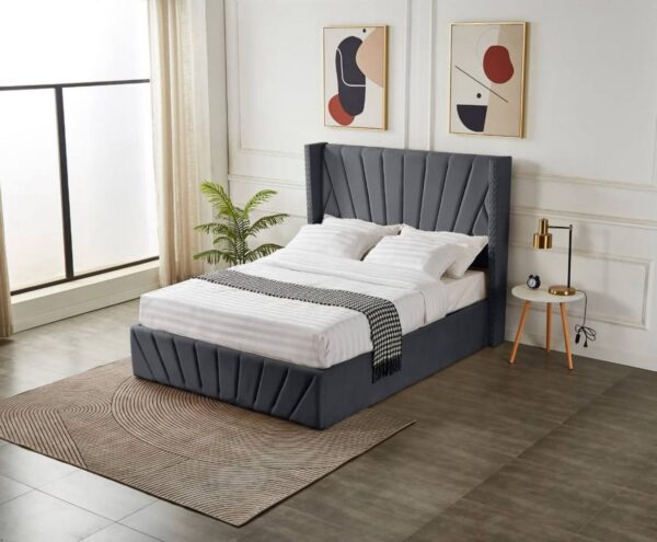 ASCOT GASLIFT STORAGE BED DOUBLE (4 X 6.3FEET) DARK GREY