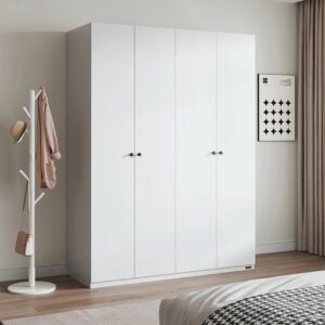 QUANU 4 DOORS WARDROBE WHITE -55045