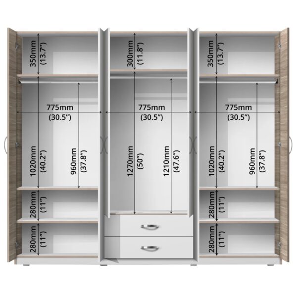 6 DOORS WITH 2 DRAWERS - 42393