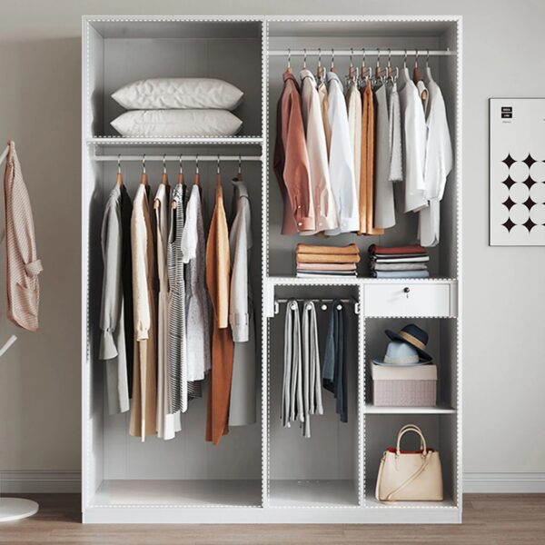 QUANU 4 DOORS WARDROBE WHITE -55045