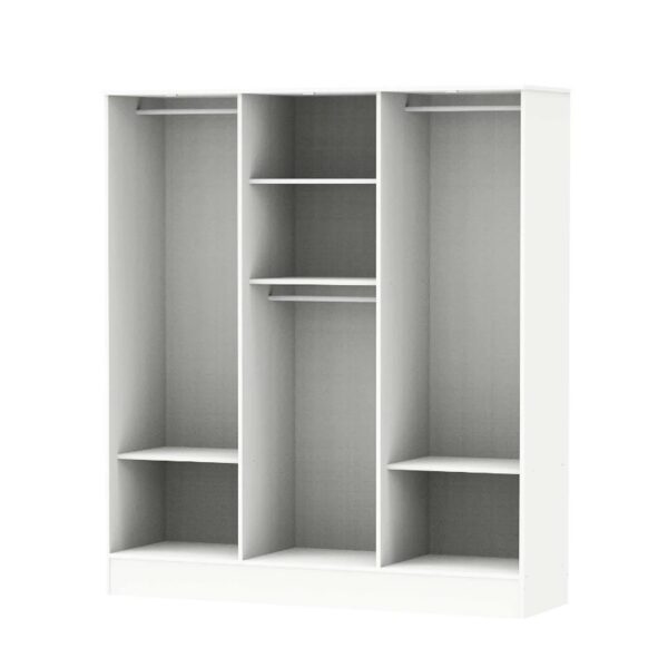MLY- DOUBLE BEDROOM SET WITH 6 DOOR WARDROBE