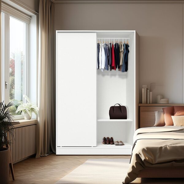 MLY 2 DOOR SLIDING WARDROBE WITH MIRROR - 12 0090