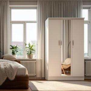 MLY WARDROBE WITH MIRROR 3 DOOR 2 DRAWER