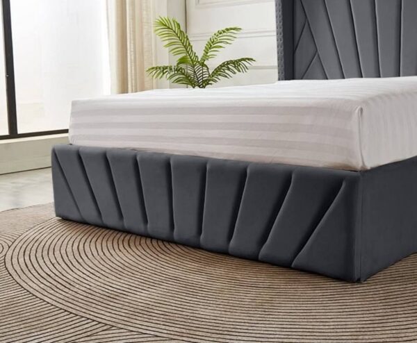 ASCOT GASLIFT STORAGE BED QUEEN (5 X 6.3FEET) DARK GREY