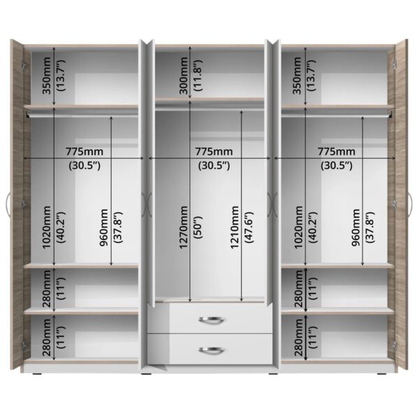 6 DOORS WITH 2 DRAWERS - 42393