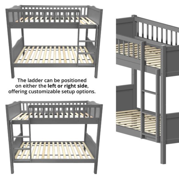 Bunk Bed Single+Single 3X6.6 GREY - 46759