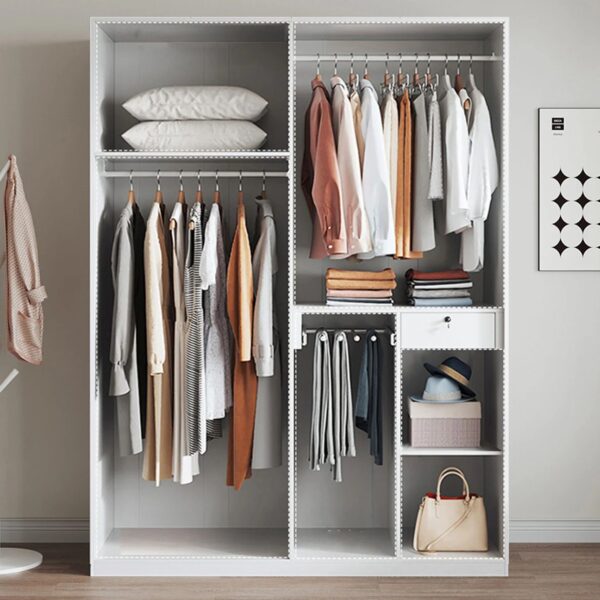 QUANU 4 DOORS WARDROBE WHITE -55045