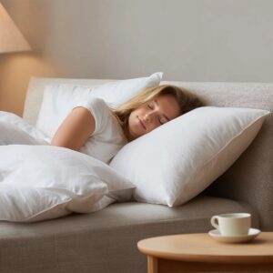 BRUSHED FABRIC PILLOW