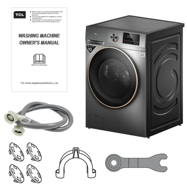 TCL WASHING MACHINE FRONT LOAD 10KG - 53875 - Image 8