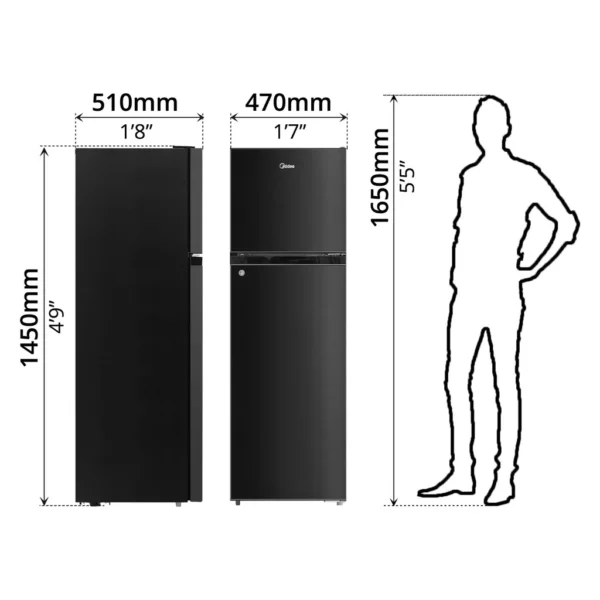 MIDEA REFRIGERATOR 173 L - 51081 - Image 5
