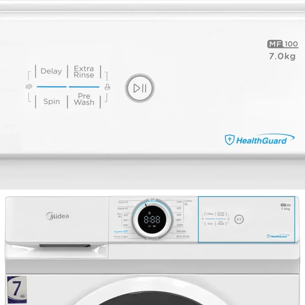 MIDEA WASHING MACHINE FRONT LOAD 7 KG - 47734 - Image 3