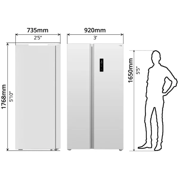 TCL REFRIGERATOR INVERTER (612L) 47184 - Image 7