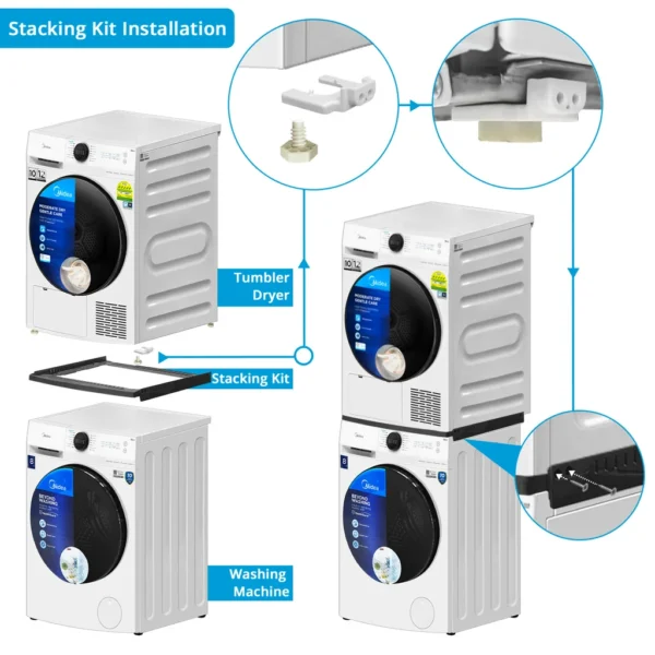 MIDEA WASHER & DRYER SET - 58828 - Image 3