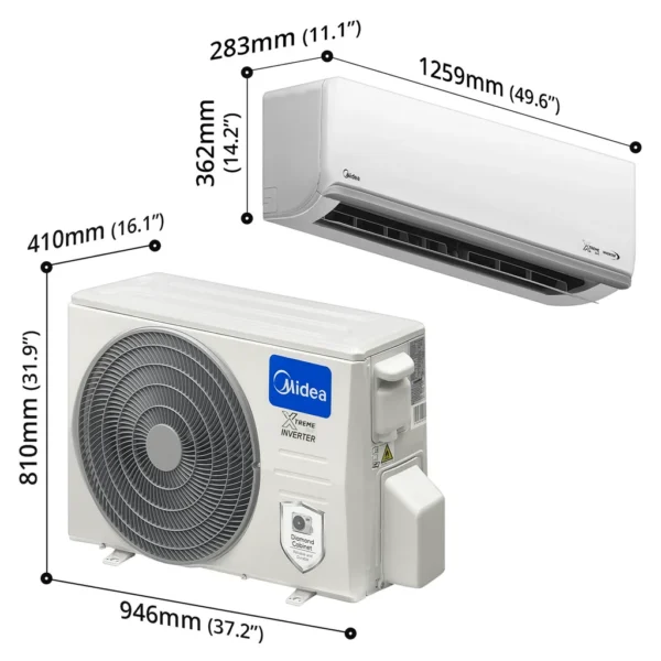 MIDEA 36000 BTU AC XTREAM INVERTER - 55070 - Image 4