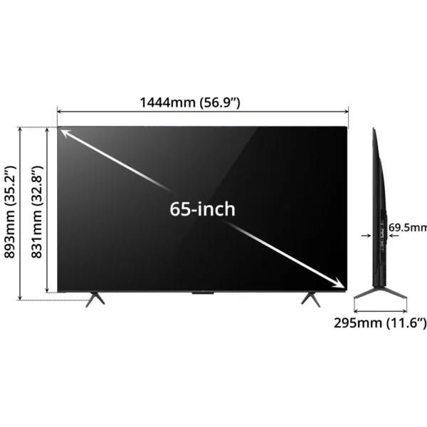 TCL 65" 4K QD-Mini LED Google TV (Model 65P8L) - Image 5
