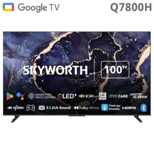 SKYWORTH UHD 4K SMART QLED+ GOOGLE TV 100INCH BLACK 100Q7800H - 60451