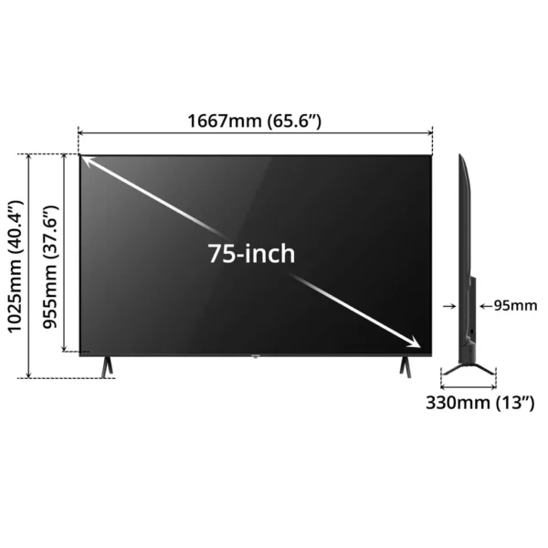 TECTIMO 75-INCH 4K UHD SMART QLED TV (Model 75QF25 - 63051) - Image 5