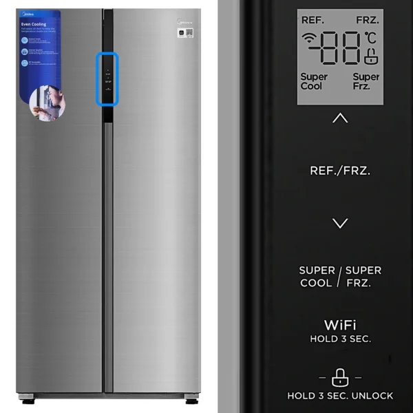 MIDEA REFRIGERATOR, INVERTER (460L) 56791 - Image 5