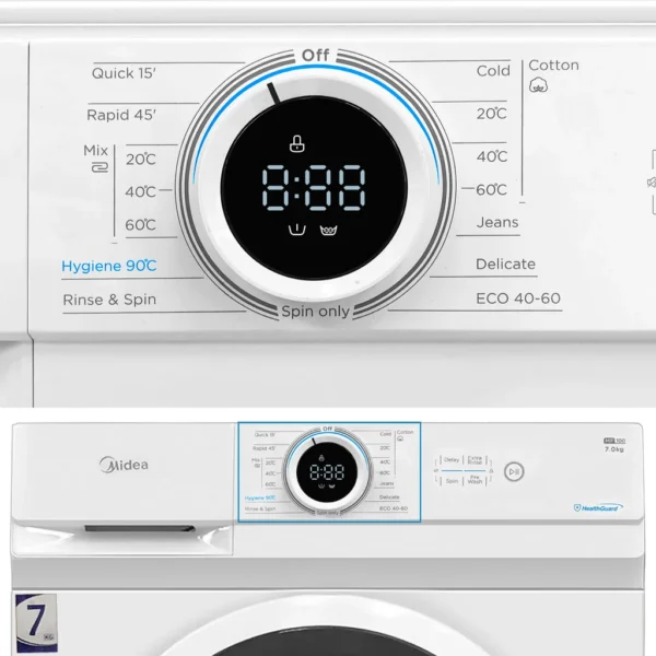 MIDEA WASHING MACHINE FRONT LOAD 7 KG - 47734 - Image 2