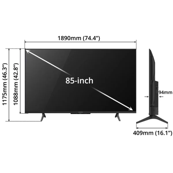 SKYWORTH 85" 4K QLED GOOGLE TV - 58792 - Image 5