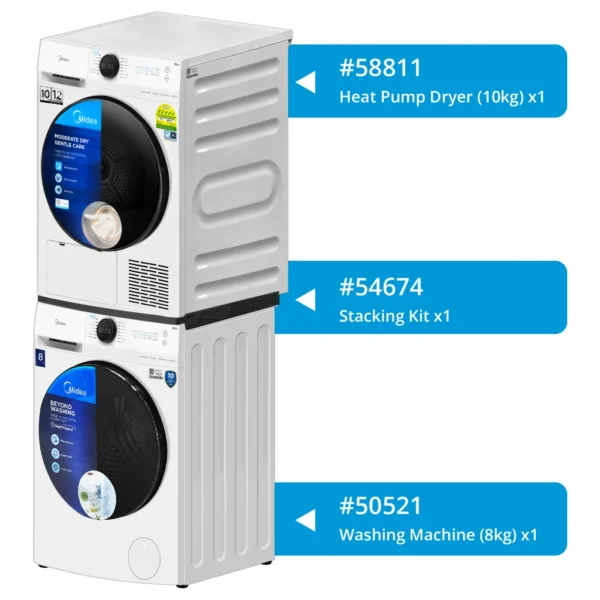 MIDEA WASHER & DRYER SET - 58828 - Image 2