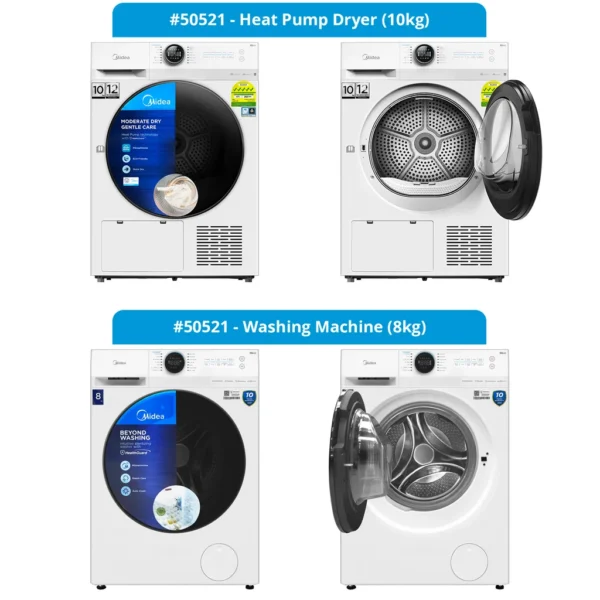 MIDEA WASHER & DRYER SET - 58828 - Image 4