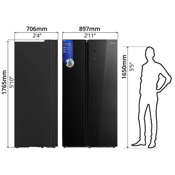 MIDEA REFRIGERATOR, INVERTER 564L - 56412 - Image 6
